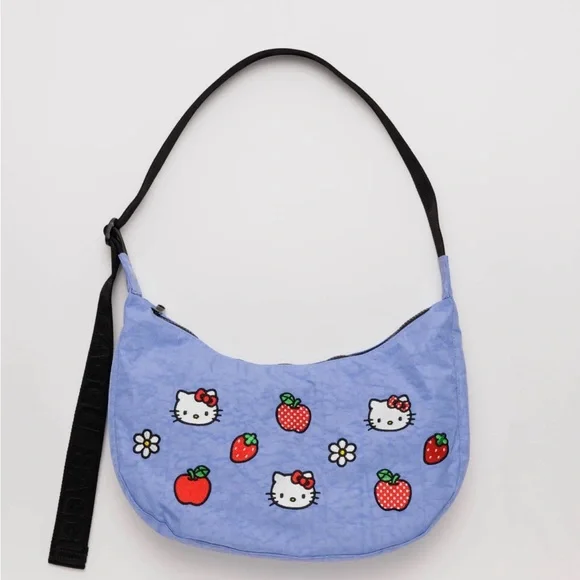 Baggu Hello Kitty Crescent Nylon Bag Purse NWT - Picture 1 of 4